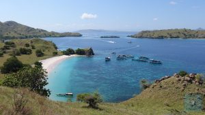 Blick auf Pink Beach