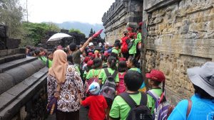 Borobudur ist gut besucht