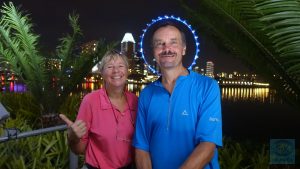 Singapur mit Heiligenschein