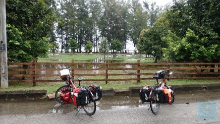 Hier war der Regenguss schon durch