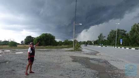 Dunkle Vorboten des Unwetters