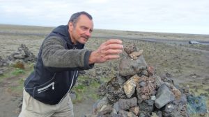 Steinhaufen in Island