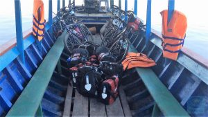 Fahrräder sind schon an Bord