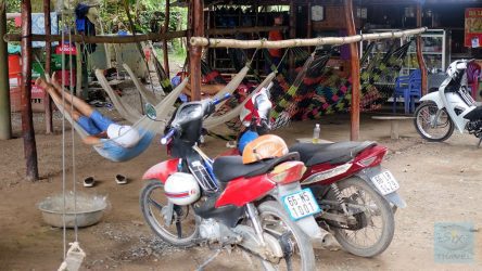 Siesta in der Hängematte - typisch im Mekong-Delta