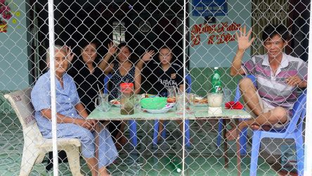 Verabschiedung von den spontanen Gastgebern