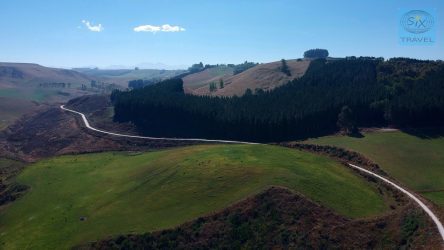 Stillgelegte Eisenbahntrasse als A2O-Strecke bei Five Forks