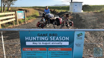 Hauraki Rail Trail - Achtung Jagdsaison