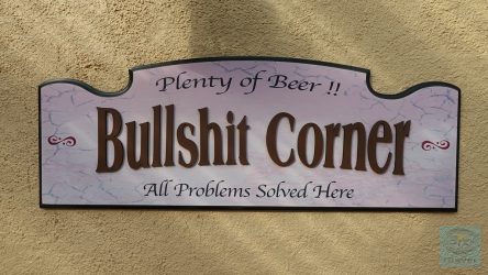 Lustiges Schild - bei Carol und Barry entdeckt