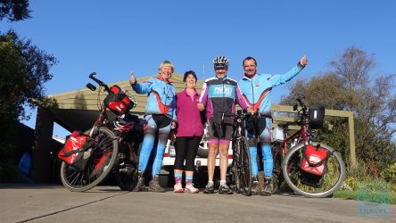 Warmshowers in Sale bei John und Trish