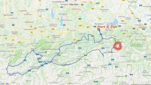 Alpenradtour - Route Kalksteinrunde