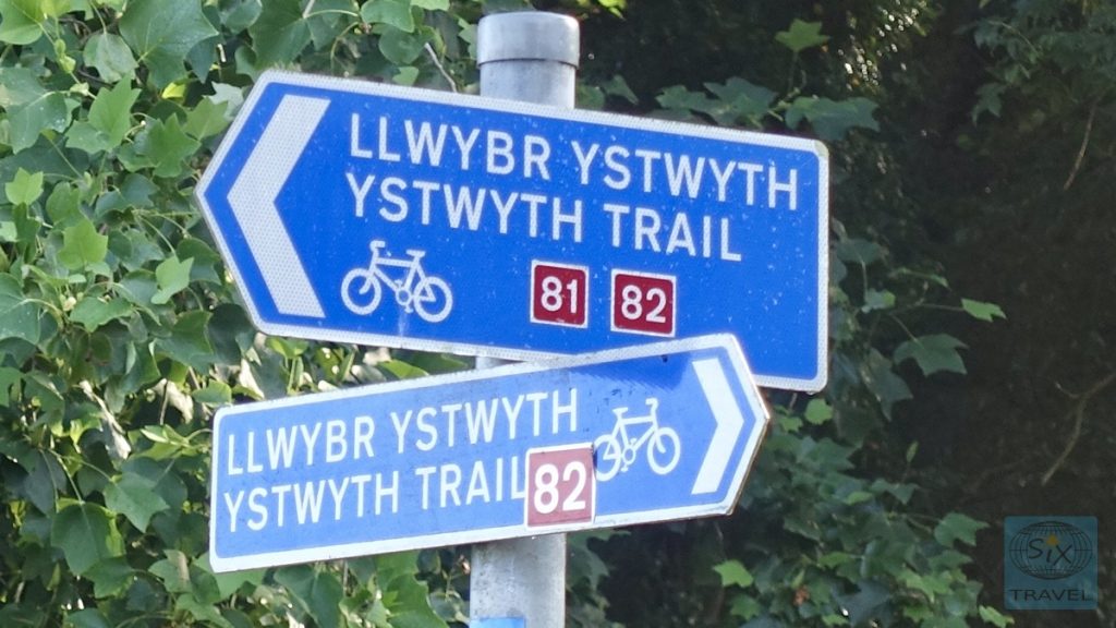 Route 82 - Ystwyth Trail Schild