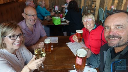 Wales Warmshowers - mit Sandra und Tom in einer Brauerei
