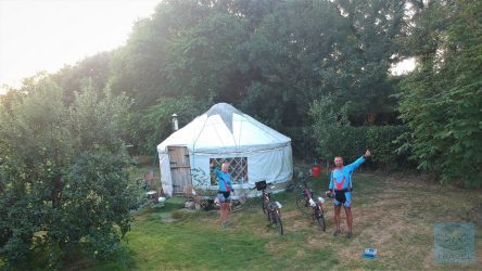 Wales Warmshowers -Übernachtung in der Jurte